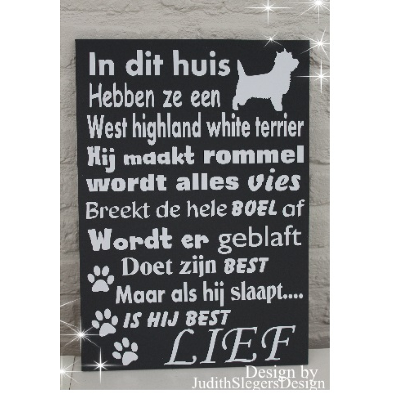 Tekstbord West Highland